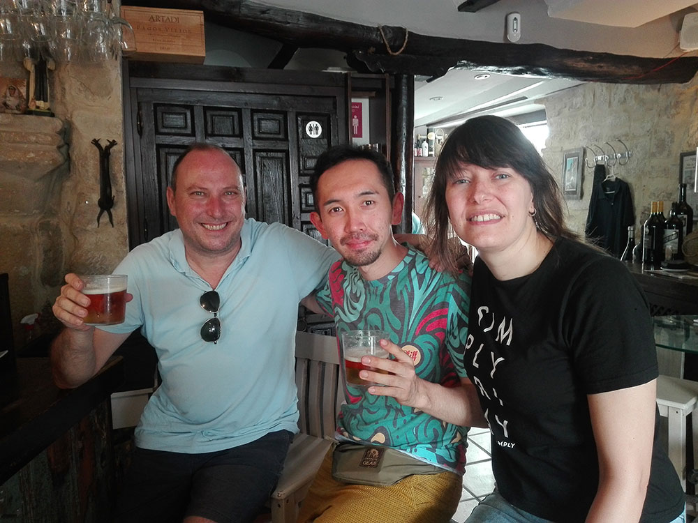 Practicing Spanish in real life at a local bar in Andalusia