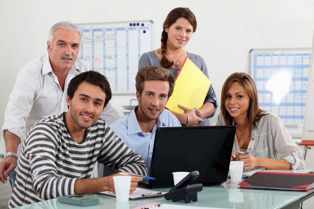 International students attending Spanish class in Andalusia