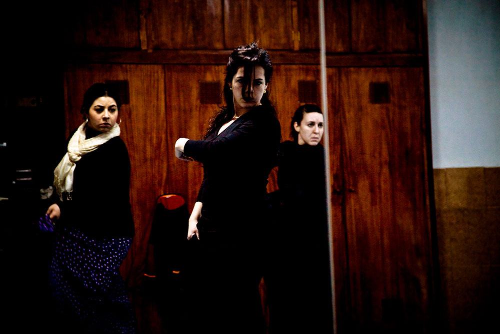 Students enjoying flamenco culture in southern Spain